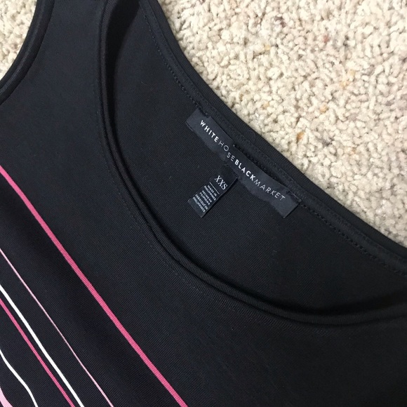 WHBM cold shoulder stripe dress - Picture 3 of 4